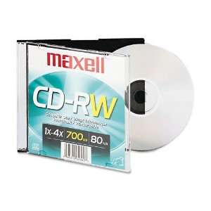  Maxell  Disc CD R/W 80 min branded slimline    Sold as 1 