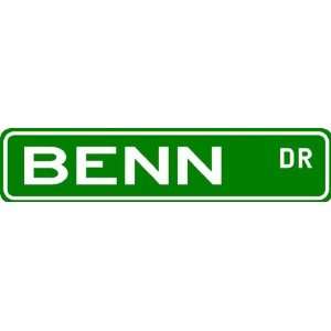 BENN Street Sign ~ Family Lastname Sign ~ Gameroom, Basement, Garage 