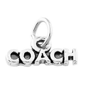  Sterling Silver One Sided Coach Charm Jewelry