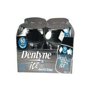 Dentyne Ice Sugarless Gum, Artic Chill   60 Pieces / Bottle, 4 Bottles