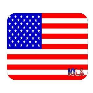  US Flag   Iola, Kansas (KS) Mouse Pad 