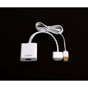  ECOMGEAR(TM) iPad ipad2 iPhone 4 to HDMI & USB data cable 