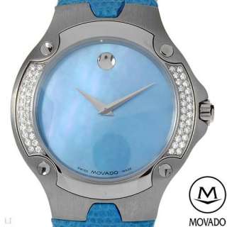 MOVADO 0604737 Made In Switzerland Swiss Movement Diamond Ladies Watch 