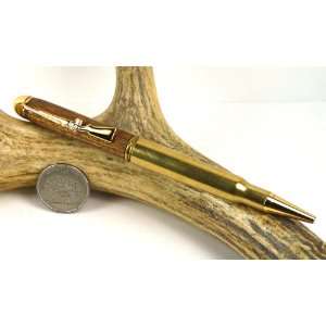  Iroko 30 06 Rifle Cartridge Pen With a Gold Finish Office 