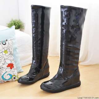 New fashion Low Heel Knee High Boots Women Shoes  