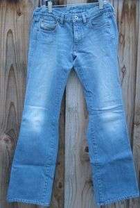 Diesel Womans Blue Denim Low Boot Cut Jeans Sz Size 27  