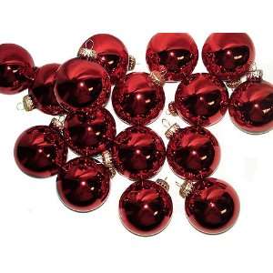   Red Glass Ball Christmas Ornaments 2.75 (67mm)