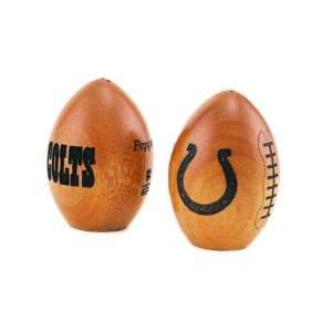  Indianapolis Colts Wood Football Salt & Pepper Shaker Set 