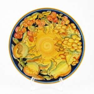 com Hand Painted Italian Ceramic 11.8 inch Frutta Classica Wall Plate 