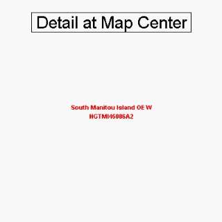 USGS Topographic Quadrangle Map   South Manitou Island OE W, Michigan 