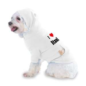  I Love/Heart Itzel Hooded T Shirt for Dog or Cat X Small 