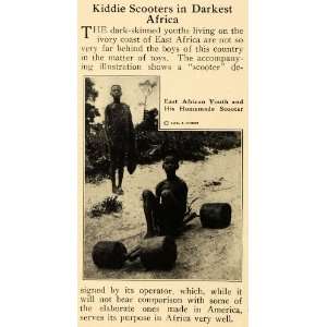  1921 Print Child Scooter Africa Ivory Coast Toy Games 