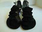 Loeffler Randall Black Suede Sandals/Thongs/Shoes 6 1/2