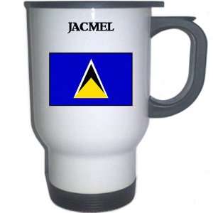  Saint Lucia   JACMEL White Stainless Steel Mug 