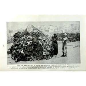  c1920 RAGS ROPES NEGRO ARCHITECTURE HEJAZ JEDDAH