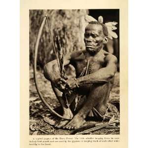  1931 Print Indigenous Pygmy Itura Forest Tanzania Mahale 