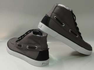 Polo Ralph Lauren Lander Chukka Grey Black Shoes Mens Sz 9  