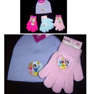  ( 4 Pc Set) Disney Princess Magic Gloves and Beanie Cap 