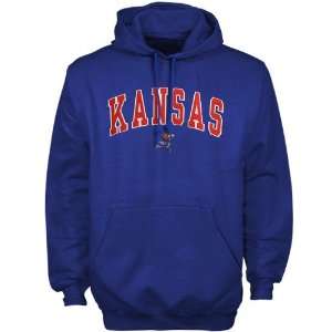  Kansas Jayhawks Sweatshirts  Kansas Jayhawks Royal Blue Mascot 