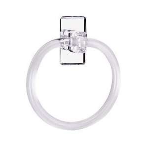  CRL Clear Acrylic Mirrored 7 Towel Ring by CR Laurence 