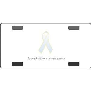  Lymphedema Awareness Ribbon Vanity License Plate 