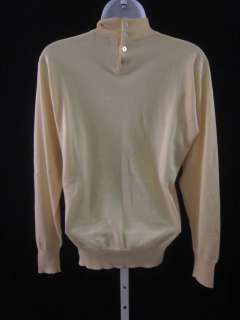 CAROL LEVITT Yellow Turtleneck Sweater Top Shirt Sz 42  