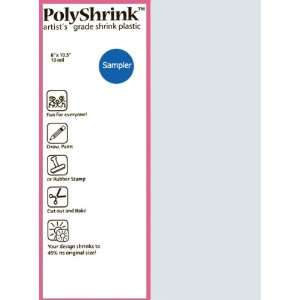  PolyShrink Plastic Sheets   Sampler (8) Arts, Crafts 