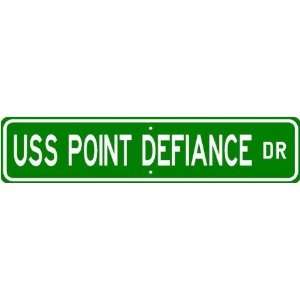  USS POINT DEFIANCE LSD 31 Street Sign   Navy Sports 