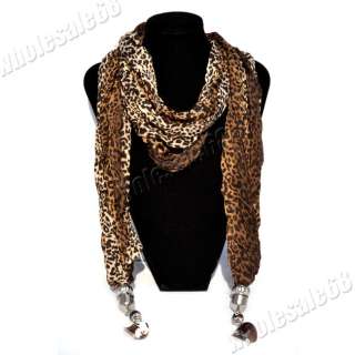  NEW 1pcs fashion Womens/ladys leopard pashmina long Scarf Shawl Wrap
