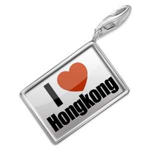 FotoCharms I Love Hong Kong region of China, Asia   Charm with 
