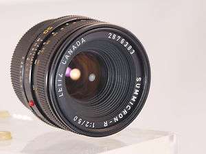 LEICA 50mm f/2.0 Summicron R Lens #2876383 EX++ Optics 0799429113452 