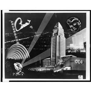  Mural of Los Angeles at night,1948