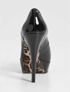 NIB New GUESS Black KADI Patent Peep Toe Platform Pumps Shoes Heels 