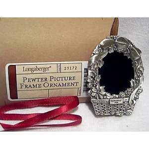  Longaberger Pewter Picture Frame 2002 Ornament Everything 