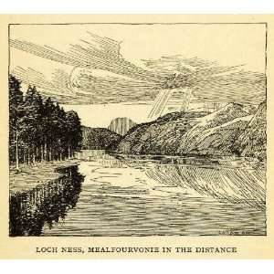  1924 Offset Lithograph Gordon Home Loch Ness Mealfourvonie Scotland 