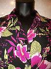 Kathie Lee Collection Blouse XL silky Chain belt look  