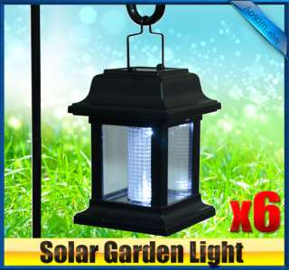   Outdoor Hanging Garden Solar LED Light Lawn Lamp Landscape Path 6pcs