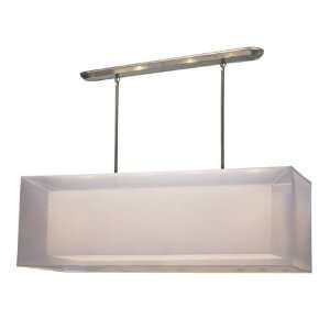 By Z Lite Nikko Collection Brushed Nickel/White Finish Four Lights 