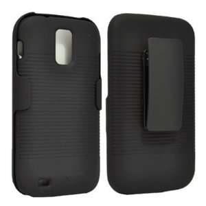 Rubberized Snap On Case & Heavy Duty Holster Combo for Samsung Galaxy 