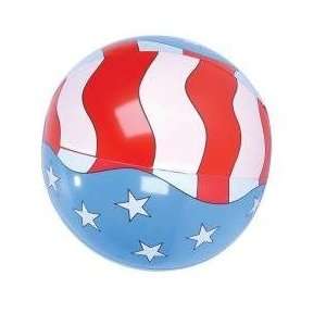  4th of July USA Inflatable Beachball 16 inch (1 Dozen 
