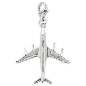  Rembrandt Charms 747 Jumbo Jet Charm with Lobster Clasp 