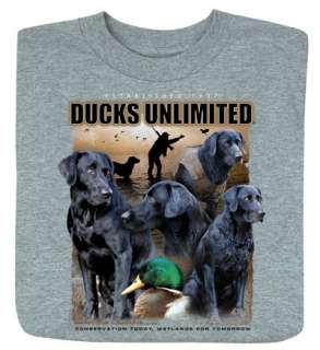   Slv Crewneck T Shirt On the Mark Hunting Dogs Lab BK NWT  