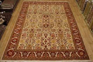 ALLOVER RED & GOLD OVERSIZED 10X14 KERMAN PERSIAN ORIENTAL AREA RUG 