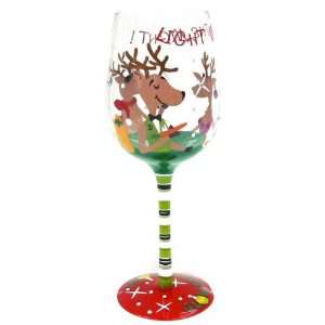 Light Up the Night Hand Painted Wine Glass, Set of 2  