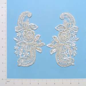  Wild Flower Lace Applique Pack of 2 Arts, Crafts & Sewing