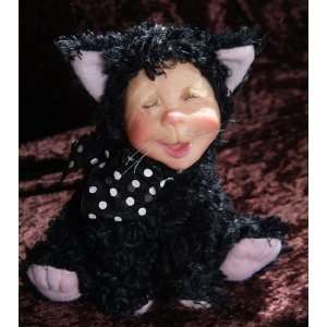   Personality Plush Black Jack Kitty Cat Figurines