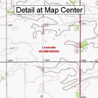 USGS Topographic Quadrangle Map   Lewisville, Minnesota (Folded 