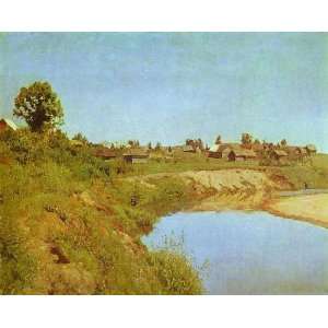   Isaac Levitan   24 x 20 inches   Village on the Ban