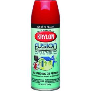 Red pepper Gloss Krylon Fusion For Plastic Spray Paint no. 2328  