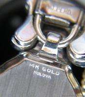 Vintage Deco Ladies Bulova 14k White Gold Bracelet Wrist Watch w 